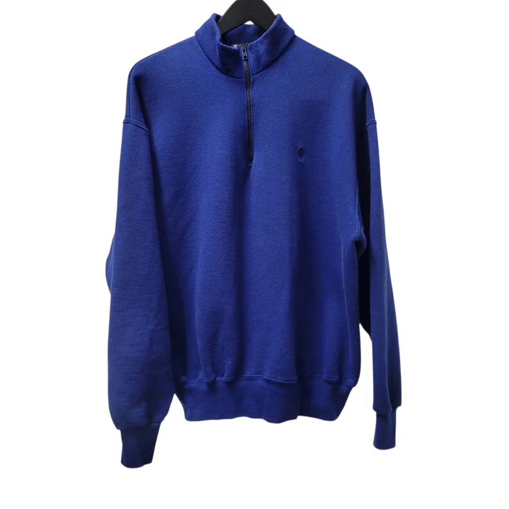 Vintage Polo Ralph Lauren Quarter-Zip Pullover Sweatshirt Size XL Men's